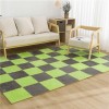 Tapis De Sol en Mousse Pelucheux avec Bordure, Carreaux Moelleux Carrés Imbriqués, Tapis De Jeu Puzzle, Carreaux De Sol, Tapi