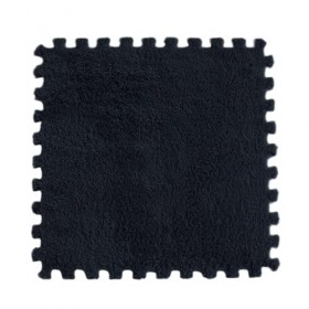 Tapis De Sol en Mousse Puzzle en Peluche, 80 Pièces, Antidérapant, Carreaux Carrés Emboîtables, Tapis Moelleux, Tapis De Jeu,