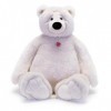 Trudi Ours Joel Ivoire Cadeau en Peluche pour Noël, Ours Polaire en Peluche | 75x55x115cm Taglia Maxi Jumbo | Teddy Bears, Ou