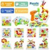 Jouet Garcon 3 Ans Mosaique Enfant Puzzle 3D Jeux Construction Enfant Jeux Enfant 3-7 Ans 223 Pcs Jouet Fille 3 Ans Etabli En