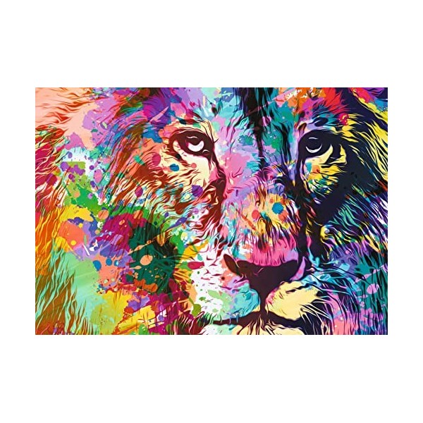 Puzzle 1500 pièces : Portrait de Lions - Trefl - Rue des Puzzles