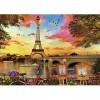 Ravensburger - Puzzle Adulte - Puzzle 500 p - Le soir à Paris - Adultes et enfants dès 12 ans - Puzzle de qualité supérieure 