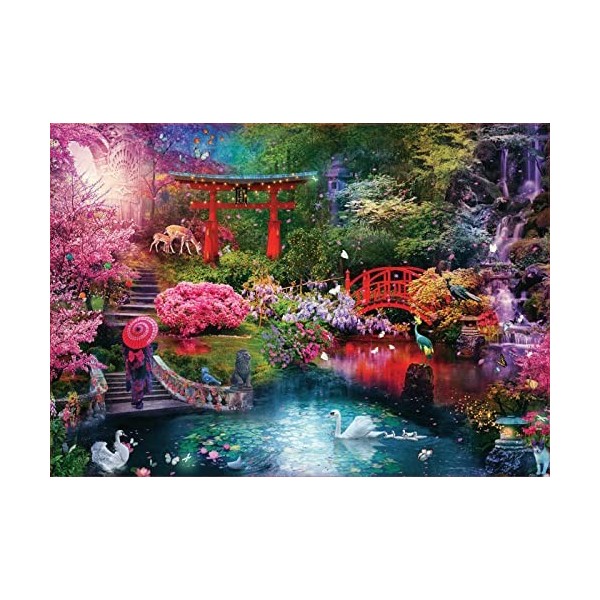 Educa - Entrez dans ce Magnifique Jardin avec 3000 pièces pour Adultes | Jardin Japonais | Mesure:120 x 85 cm | Comprend Un S