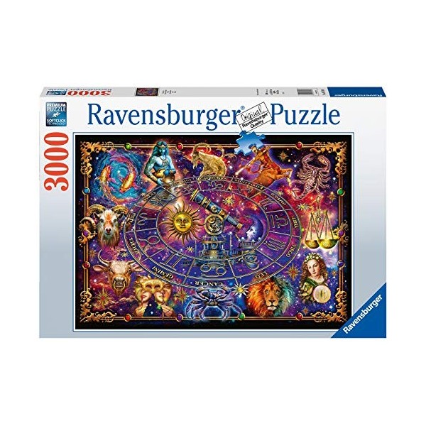 Ravensburger - Puzzle Adulte - Puzzle 3000 pièces - Signes du zodiaque - Adultes et enfants dès 14 ans - Puzzle de qualité pr