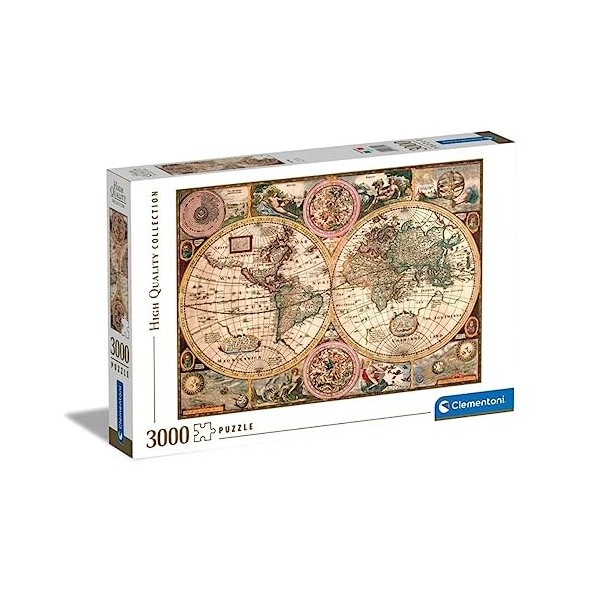 Clementoni - 33531 - Puzzle 3000 pièces - Carte Ancienne