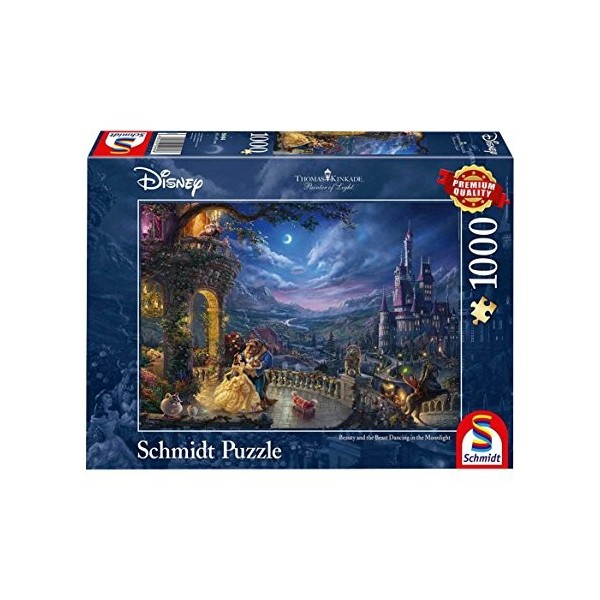 Schmidt , Thomas Kinkade: Disney Beauty and the Beast Puzzle -1000pc , Puzzle , Ages 12+ , 1 Players