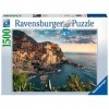 Ravensburger - Puzzle Adulte - Puzzle 1500 p - Vue sur les Cinque Terre - 16227