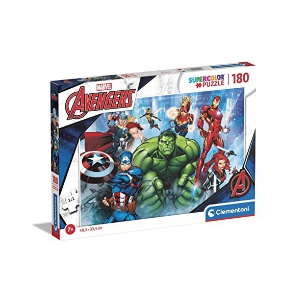 Clementoni- Puzzle Canina Paw Patrol 180 pièces Pat Patrouille Supercolor Patrouille-180 7 Ans Enfant Dessin animé-fabriqué 