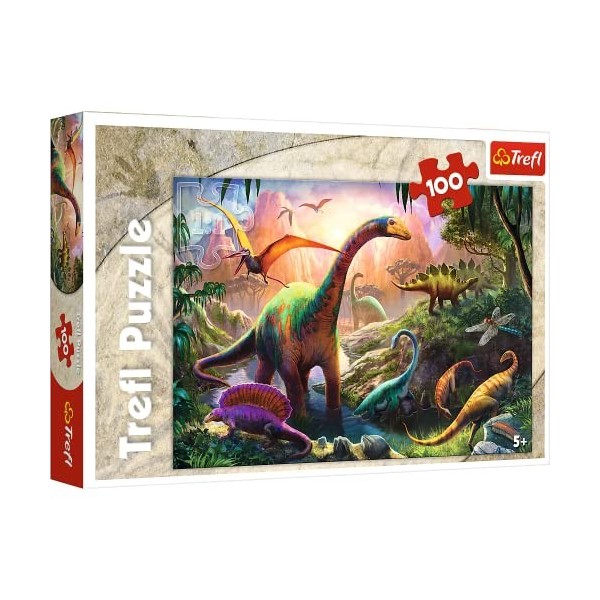 Trefl - 16277 - Puzzle - Dinosaur Pays - 100 Pièces