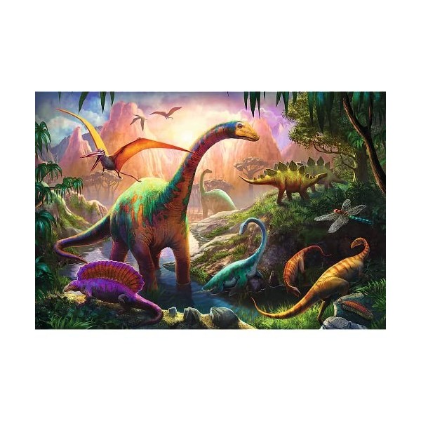 Trefl - 16277 - Puzzle - Dinosaur Pays - 100 Pièces