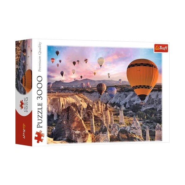 Trefl Puzzle, Ballons au-Dessus de la Cappadoce, 3000 Pièces, Qualité Premium, pour Adultes et Enfants à partir de 15 Ans, TR