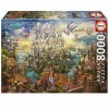 Educa - Ville de Rêve | 8000 pièces Puzzle. Mesure : 192 x 136 cm. Comprend Un Service de pièce Perdu jusquà Stock. À partir