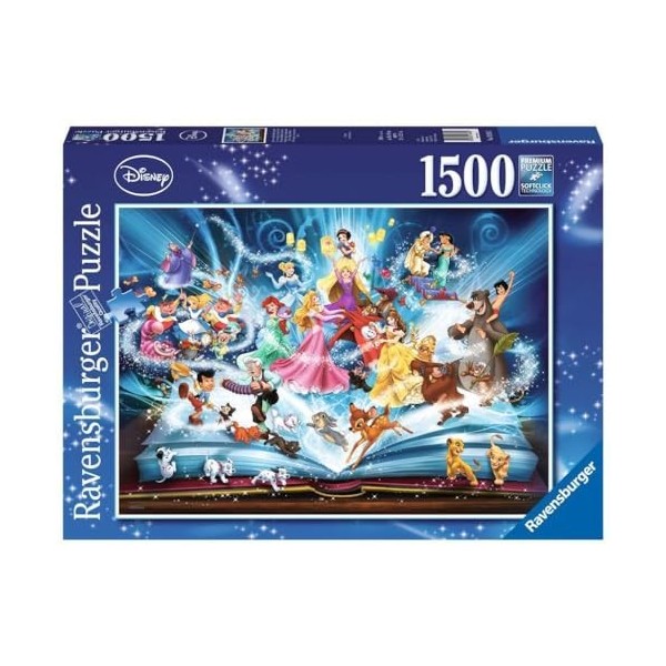 Ravensburger - Puzzle Adulte - Puzzle 1500 p - Le livre magique des contes Disney - 16318