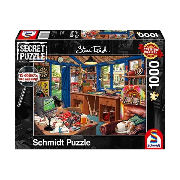 Schmidt Spiele 59977 Secret, Atelier du Père, Puzzle de 1000 pièces, Multicolore