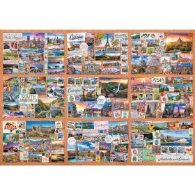 Trefl Prime - Puzzle UFT: The Journey of Thousand Miles - 13500 Pièces, Grand Puzzle, BIO, Collage, Puzzle de Voyage, Diverti