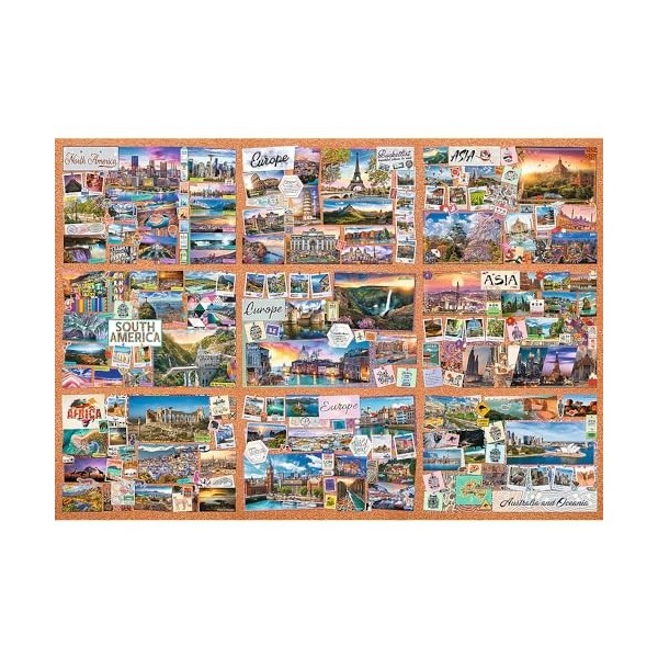 Trefl Prime - Puzzle UFT: The Journey of Thousand Miles - 13500 Pièces, Grand Puzzle, BIO, Collage, Puzzle de Voyage, Diverti