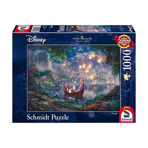 Schmidt Spiele 59480 Disney Rapunzel Thomas Kinkade Repelsteeltje Jigsaw Puzzle, Multi-Colour, 1000 stukjes