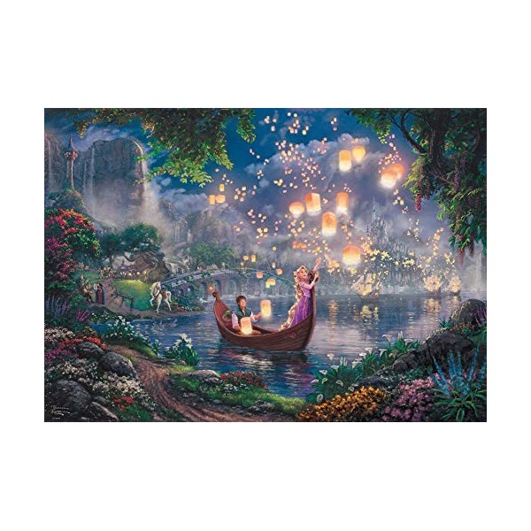 Schmidt Spiele 59480 Disney Rapunzel Thomas Kinkade Repelsteeltje Jigsaw Puzzle, Multi-Colour, 1000 stukjes