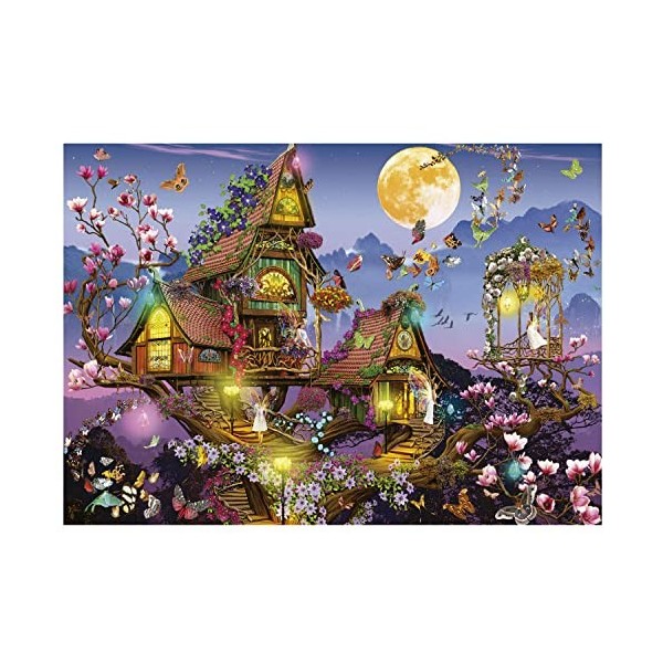 Educa - Maison de Fée | 500 pièces Puzzle. Mesure : 48 x 34 cm. Comprend Fix Puzzle Tail pour laccrocher Une Fois lassembla