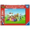 Ravensburger - Puzzle Enfant - Puzzle 200 pièces XXL - Les aventures de Super Mario - Garçon ou fille à partir de 8 ans - Puz