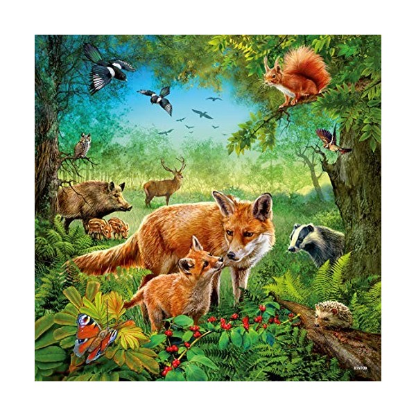 Ravensburger- Pack de 3 Puzzles Animaux Monde 49 pièces, 09330