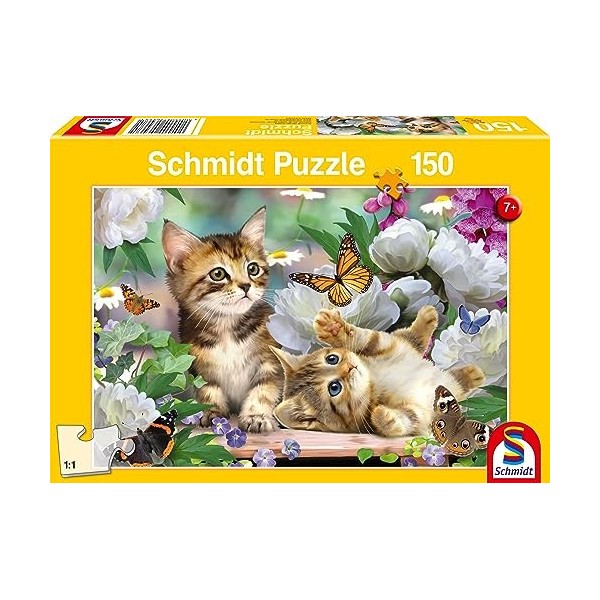 Schmidt Spiele 56468 Chatons ludiques, Puzzle Enfant de 150 pièces, Coloré