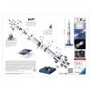 Ravensburger - Puzzle 3D - Fusée spatiale Saturne V - NASA - A partir de 8 ans - 440 pièces numérotées à assembler sans colle