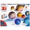 Ravensburger - Puzzles 3D Ball éducatif - Système solaire - A partir de 6 ans - 8 puzzles ronds à assembler sans colle - Acce