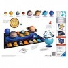 Ravensburger - Puzzles 3D Ball éducatif - Système solaire - A partir de 6 ans - 8 puzzles ronds à assembler sans colle - Acce