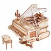 ROBOTIME 3D Puzzle en Bois Magic Piano, Boîte à Musique Kit de Maquette pour Adultes, Construire de Structure Automotrice à E