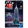 Ravensburger - Puzzle 3D Building - Empire State Building illuminé - A partir de 10 ans - 216 pièces numérotées à assembler s