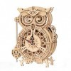 ROKR Owl Clock Maquette Bois | Puzzle 3D Bois | Construction Bois Adulte