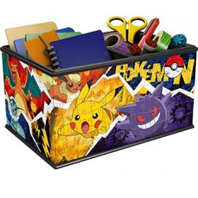 Ravensburger - Puzzle 3D Boite de rangement - Pot à crayons - Pokémon - A partir de 8 ans - 216 pièces numérotées à assembler
