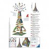 Ravensburger - Puzzle 3D Building - Tour Eiffel Love Edition - A partir de 10 ans - 216 pièces numérotées à assembler sans co