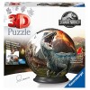 Ravensburger - Puzzle 3D Ball - Jurassic World - A partir de 6 ans - 72 pièces numérotées à assembler sans colle - Support in