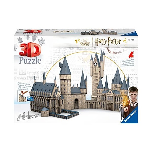 Ravensburger - Puzzle 3D Building - Coffret Complet Château de Poudlard - Grande Salle + Tour dAstronomie / Harry Potter - A