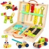 Jouet Enfant 3 Ans Outils Enfant Jeu Construction Boite a Outil Malette Outils Visseuse Jeux Educatif Jeux Montessori pour En