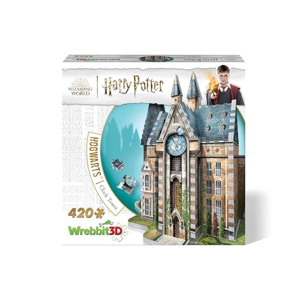 Wrebbit3D, Harry Potter: Hogwarts Clock Tower 420pc , 3D Puzzle, Ages 14+