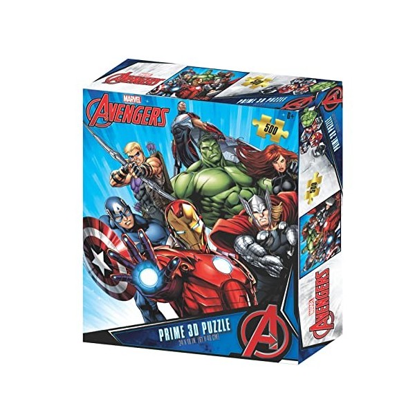 Prime 3D- Avengers Puzzle 3D, ST32646, Multicolore