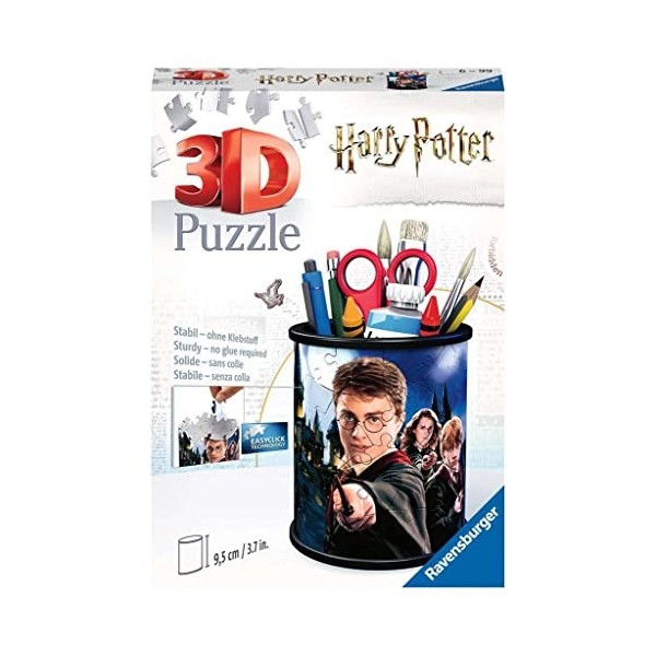 Ravensburger - Puzzle 3D Pot à Crayons - Harry Potter - A partir de 6 ans - 54 pièces numérotées à assembler sans colle - Acc