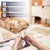 ROKR Pinball Flipper Maquettes et Modélisme Adulte-Puzzle 3D en Bois-Idée Cadeau pour Homme Femme Jeux de Table EG01 