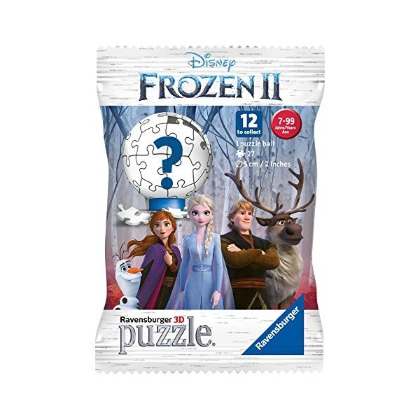 Ravensburger - Puzzle 3D Ball 27 p Sachet mystère - Disney La Reine des Neiges 2 - 11682