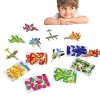 Zceplem Jouets 3D à Assembler,Jouet Puzzles 3D réservoir davion - 10 pièces Teaser Avion réservoir Dinosaure Puzzle éducatif