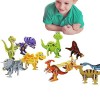 Elinrat Assemblez Un Jouets Puzzle 3D - Puzzles Dinosaures en Mousse 3D Jouet Assembler Jouet,Modèle Construction dassemblag