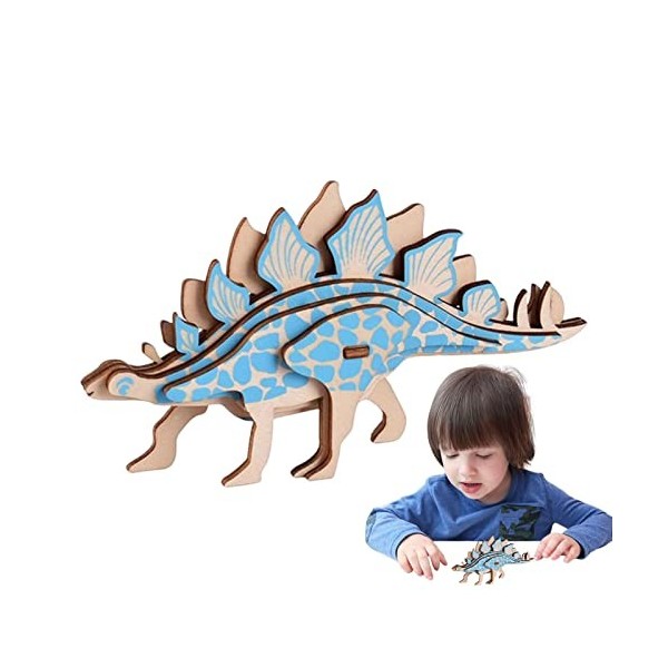 WOBBLO Puzzles 3D | Puzzles en Bois 3D pour - Puzzles éducatifs de Casse-tête danimaux, Jouet de modèle de Bricolage dassem