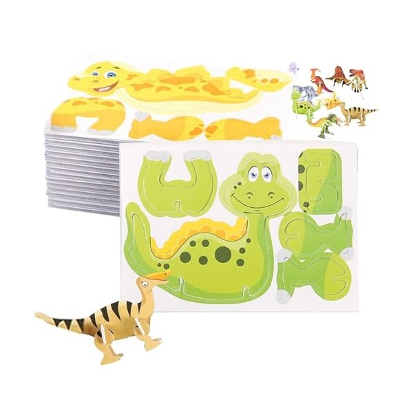 HUNYA Puzzles 3D, Jouet Éducatif 3D pour Enfant, Puzzles en Papier 3D, Ensemble de Jouets de Puzzle, Petit Puzzle 3D, Puzzles