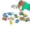 Teksome Assemblez Un Jouets Puzzle 3D | Puzzles Dinosaures réservoir davion Cerveau Bricolage 3D - Assemblez Le modèle Const