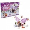 zebroau Puzzle 3D pour Enfants, Puzzle en Noël avec lumières LED, Kits modèles Chalet Neige, Puzzles 3D thème Village Noël, B