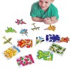 Elinrat Assemblez Un Jouets Puzzle 3D - Puzzles Dinosaures réservoir davion Cerveau Bricolage 3D - 10 pièces Teaser Avion ré