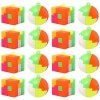 16 Pièces Blocs Construction Jouets Cube Construction Magique Cubes Construction Jeux 3D Puzzle Cube Jeu Dentraînement Cérébr